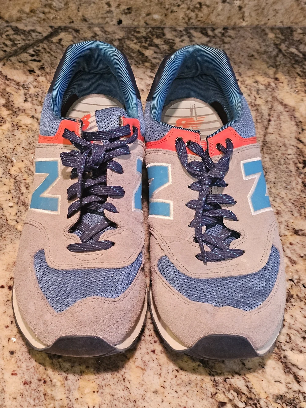 New Balance 574 Out East Lifestyle Men's Gray & Blue Athletic Sneakers